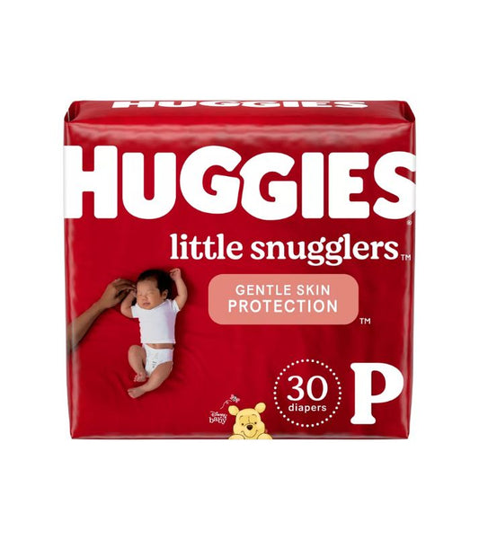 Pañales para bebés Prematuros Huggies Little Snugglers con 30 piezas