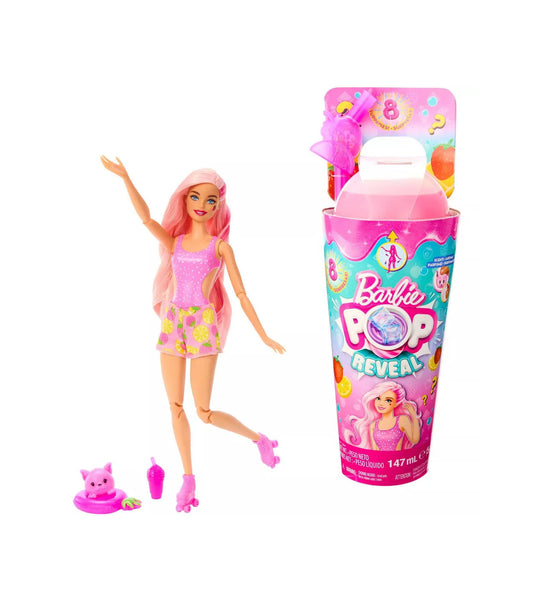 Barbie Pop Reveal Fruit Series Mu̱eca, con 8 sorpresas