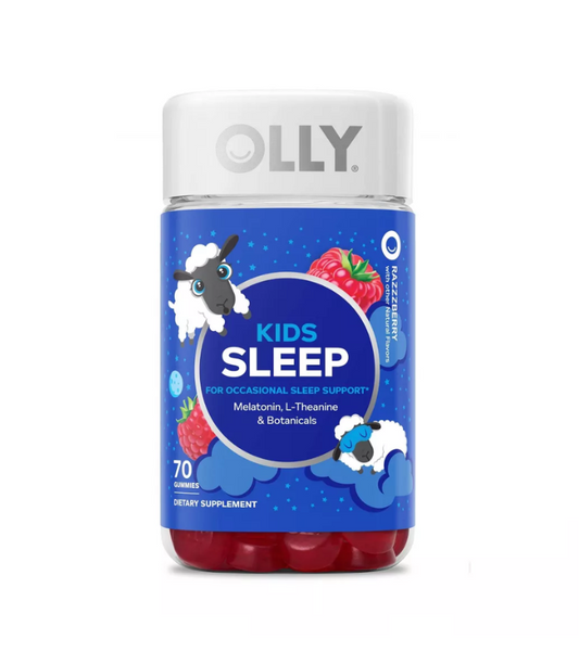 Olly Kids 0.5 Melatonina - Gomitas para dormir - Sabor Frambuesa - 70 Unidades
