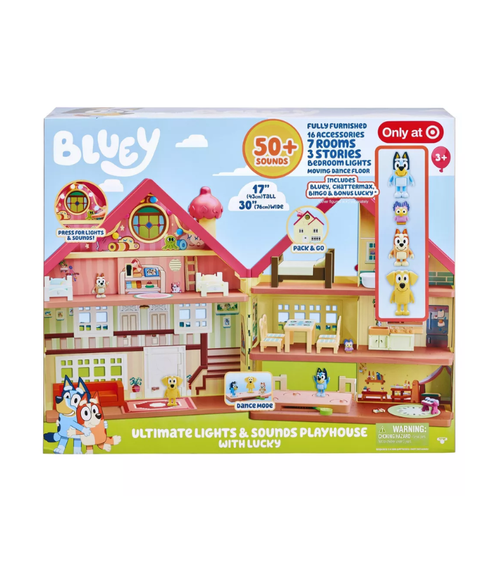 Casa Bluey - Play House Perritos Bluey Luces y sonidos – tienditadelu