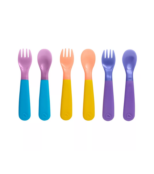 Tenedores y cucharas para Toddler que cambian de color Munchkin ColorReveal - Paquete de 6 - Multicolor