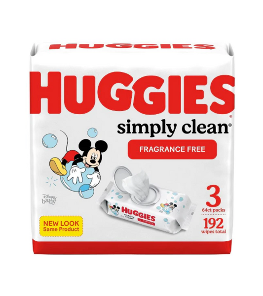 Wipes Huggies Simply Clean Toallitas para bebés sin fragancia 