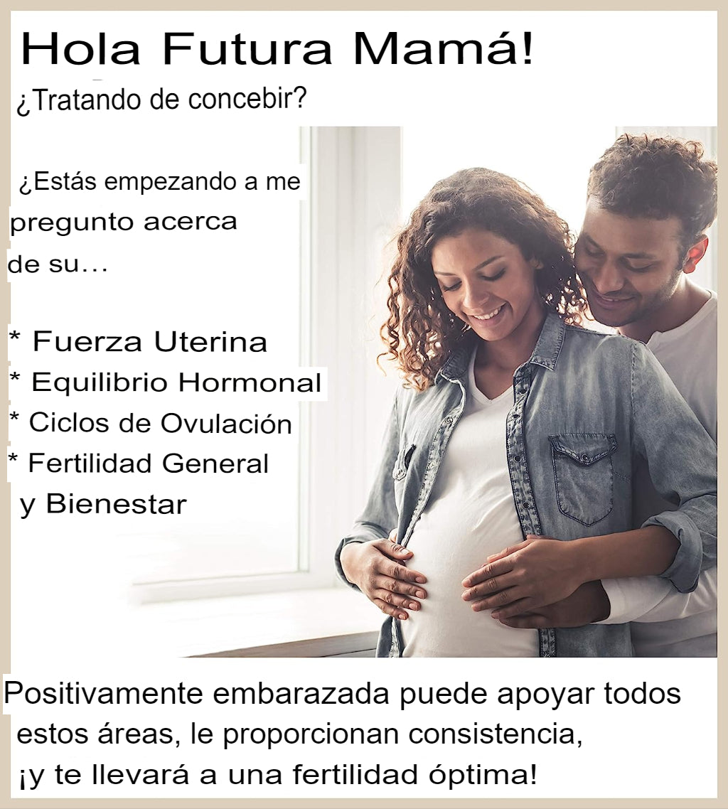 Happy Healthy Hippie Positively Pregnant - Suplemento de fertilidad y equilibrio de hormonas a base de plantas para mujer, 60 unidades