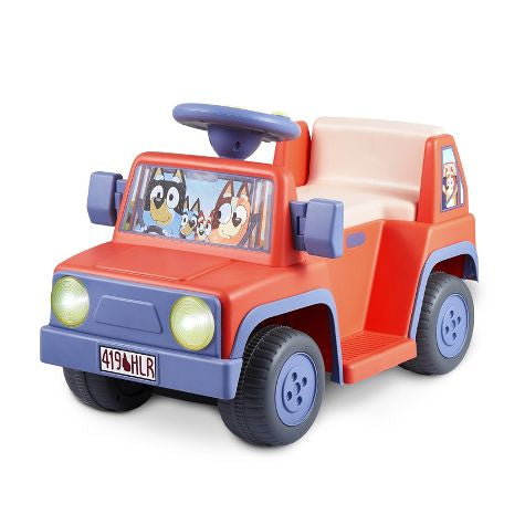 Bluey Ride On Car - Coche eléctrico para niños con efectos de sonido y música