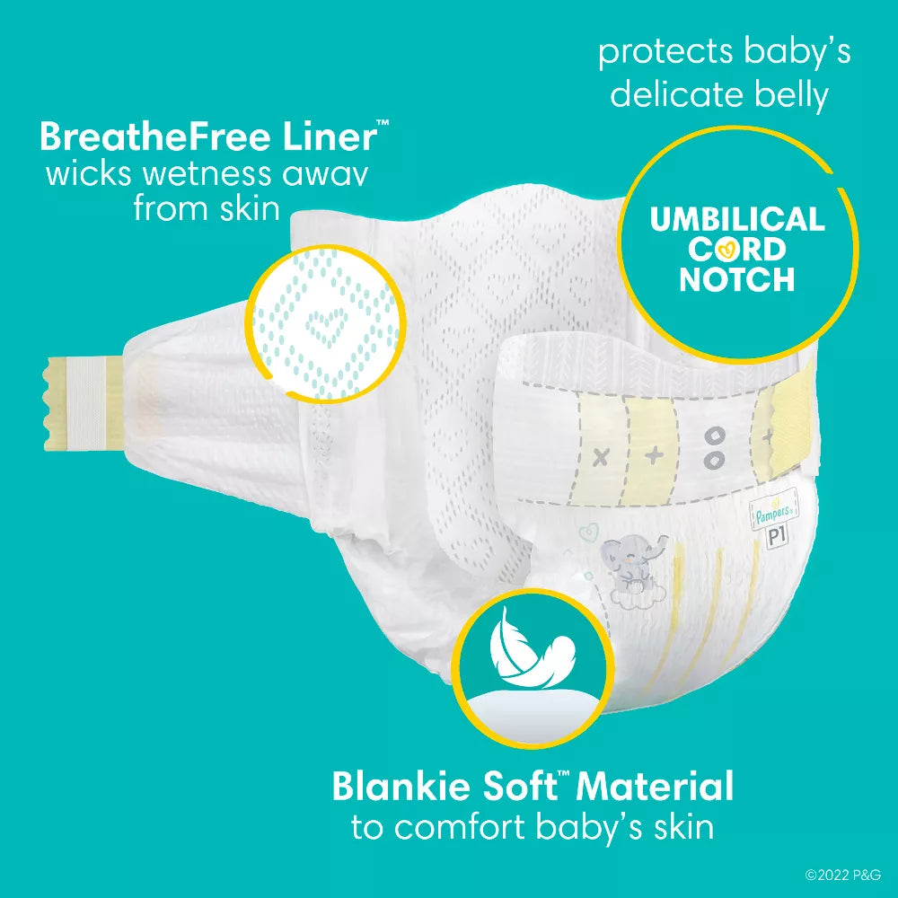 Pañales Pampers Swaddlers prematuro, 27 piezas