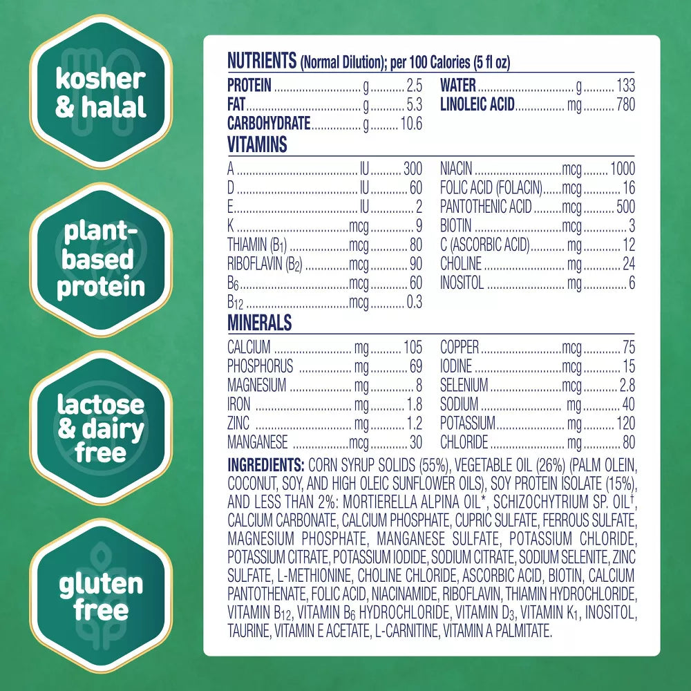 Fórmula infantil en polvo de soja a base de plantas Enfamil - 20.9 oz