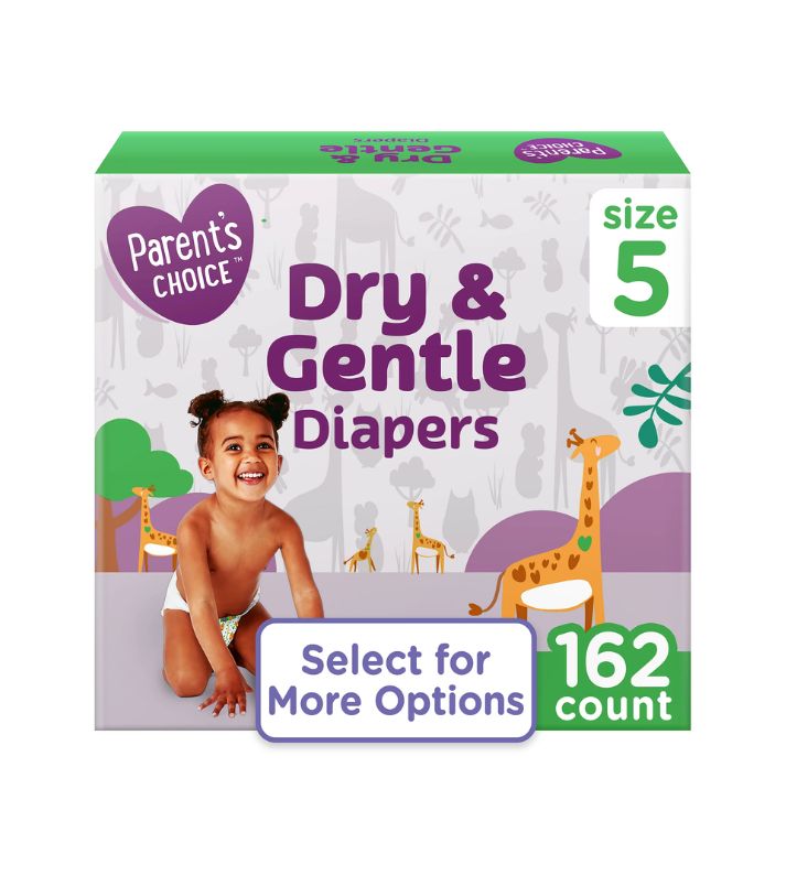 Parent's Choice Dry & Gentle Pañales tamaño 5 (variedad)