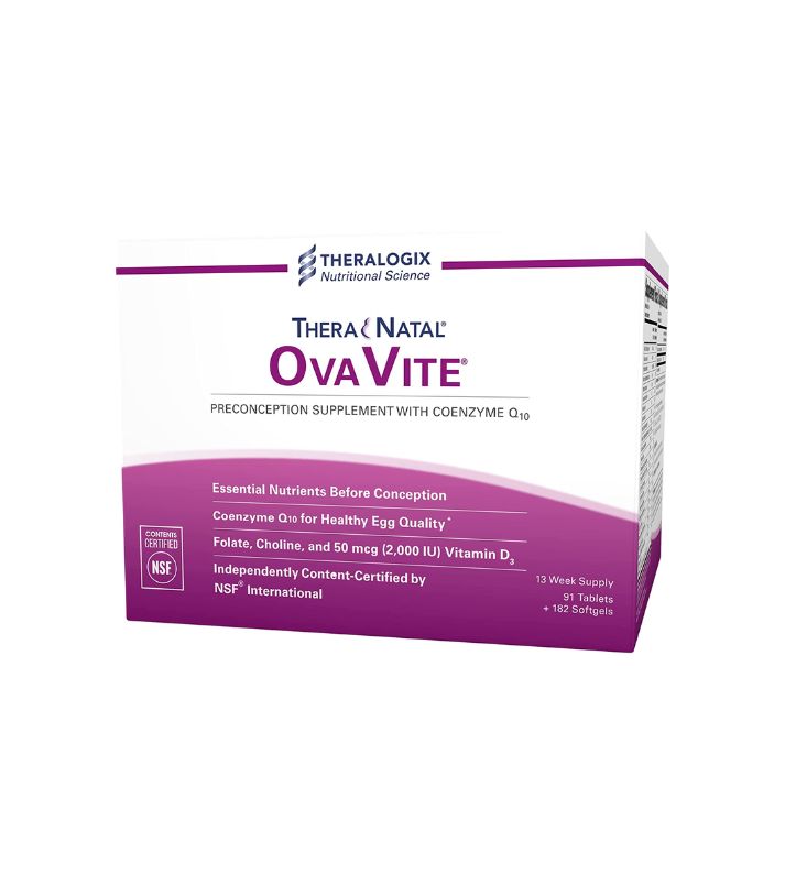 TheraNatal OvaVite - Vitaminas preconceptivas | Fertilidad y suplemento prenatal con coenzima Q10 | Suministro para 91 días
