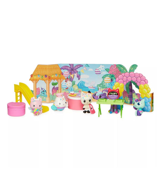 Gabby's Dollhouse set de figuras de cumpleaños de Pandy Paws