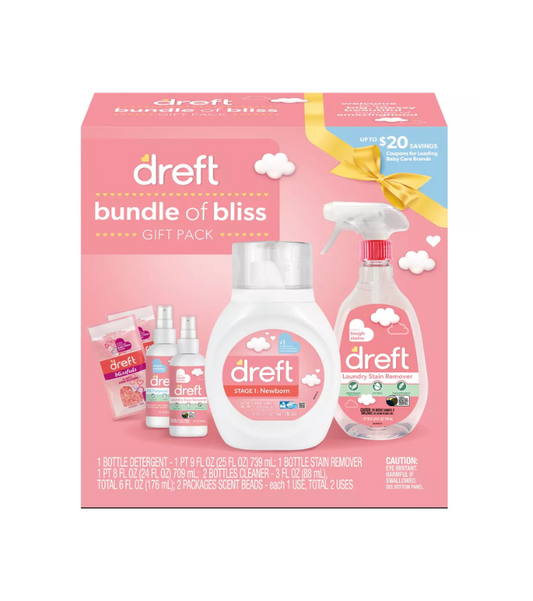 Paquete de regalo de detergente para ropa Dreft Bundle of Bliss, 6 unidades