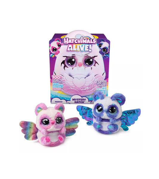 Hatchimals Alive Mystery Hatch Interactive Pandoo con niebla, luces y sonidos