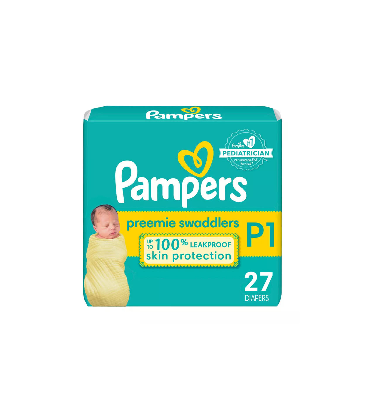 Pañales Pampers Swaddlers prematuro, 27 piezas