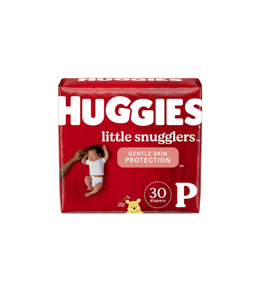 Pañales para bebé Huggies Little Snugglers prematuros, 30 piezas