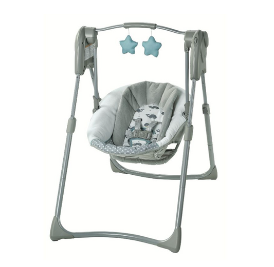 Graco Columpio compacto para bebés  Color Gris Claro