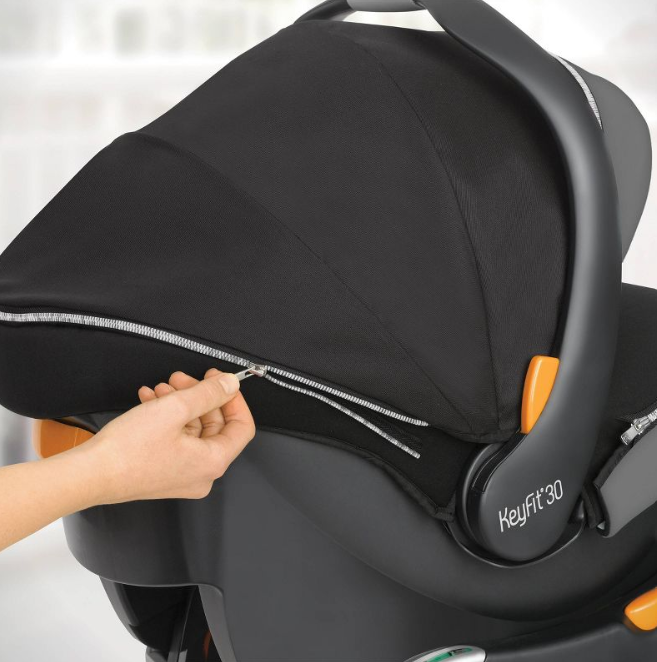 Chicco Key Fit 30 Zip Air Infant Q Collection Silla de auto infantil - Color Negro