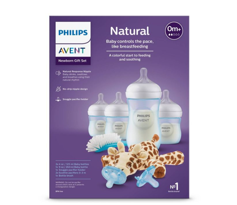 Philips Avent Biberón Natural Con Pezón De Respuesta Color Azul