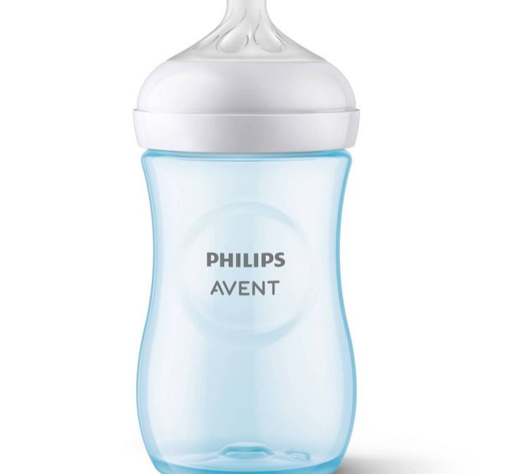 Biberón Philips Avent con Pezón de Respuesta Natural - Nutria Azul / Ancla - 9oz - 3 pack