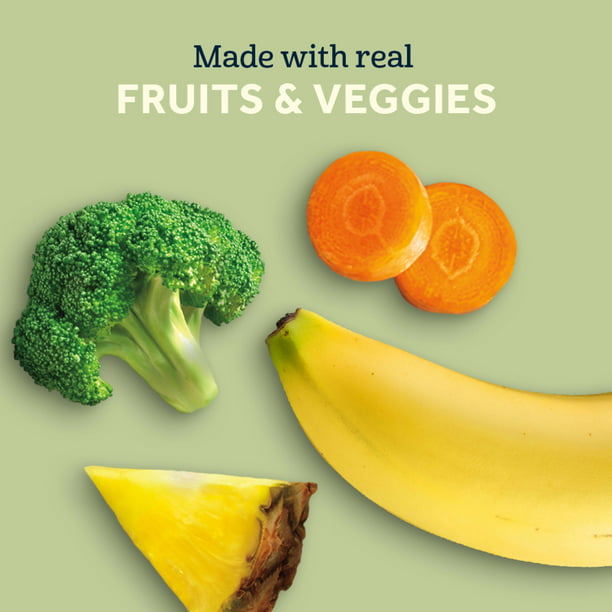Gerber Toddler Fruit & Veggie Alimento para bebé  Variedad de Snacks en bolsas para bebés  9pack