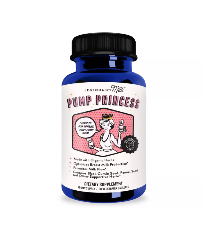 Suplemento de lactancia vegana Legendairy Milk Pump Princess - 60 cápsulas