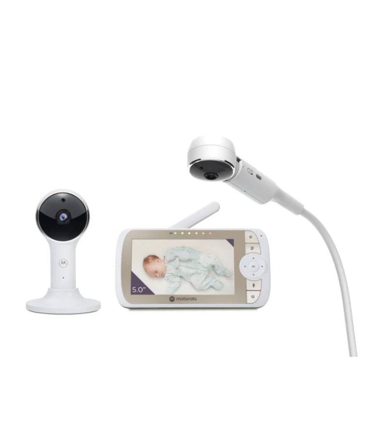 Motorola 5.0" Monitor con Video WiFi con montaje para la cuna para bebé