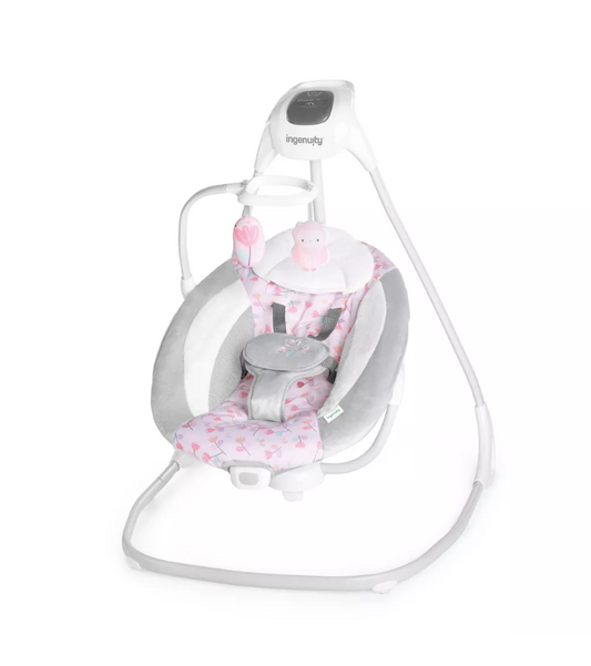 Ingenuity  SimpleComfort Columpio compacto multidireccional para bebés con vibraciones