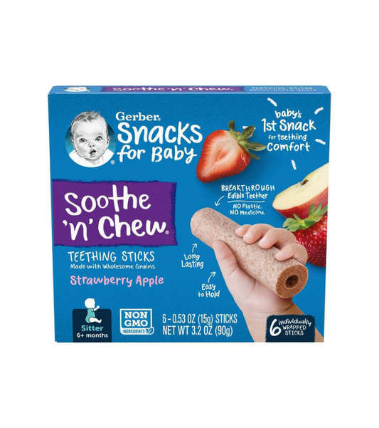 Gerber Baby Chew - Sabor Fresa y Manzana 90gr