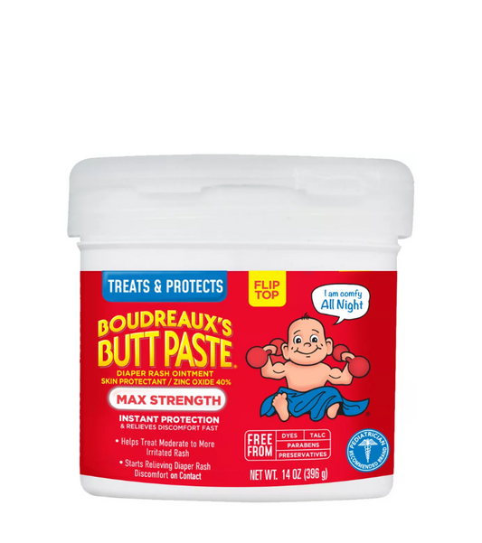 Boudreaux's Butt Paste - Crema para la erupción del pañal del - Fuerza máxima - 396gr