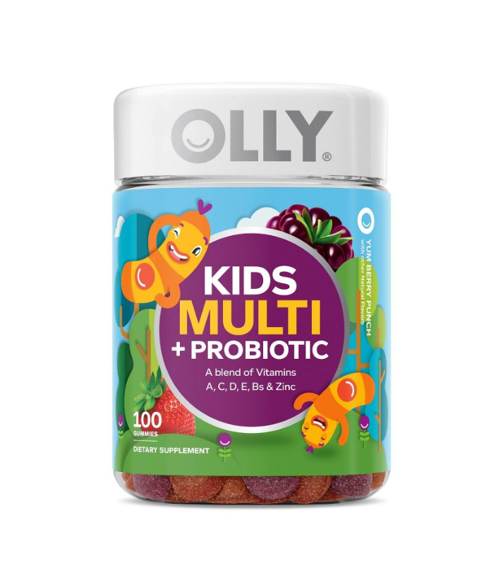 Olly Kid's Multivitamínico + Probiótico - Gomitas sabor Ponche de bayas