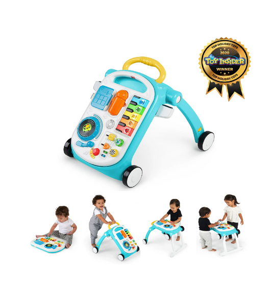 Baby Einstein - Andador de empuje 4 en 1, centro de actividades, mesa para niños pequeños y juguete de piso a partir de los 6 meses