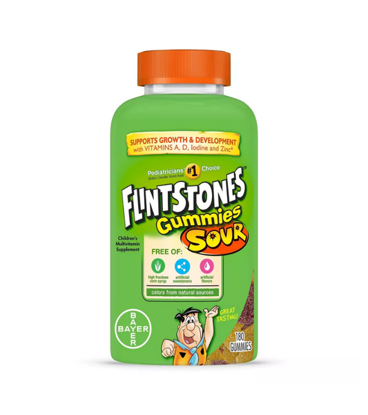 The Flintstones Multivitamínico en Gomitas completas para niños Sabor Ácido - 180 Unidades
