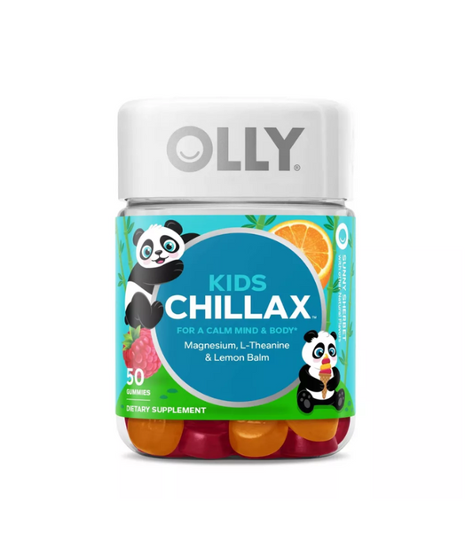 Olly Kids Chillax Suplemento en Gomitas - Ayuda a calmar mente y cuerpo - 50 Unidades