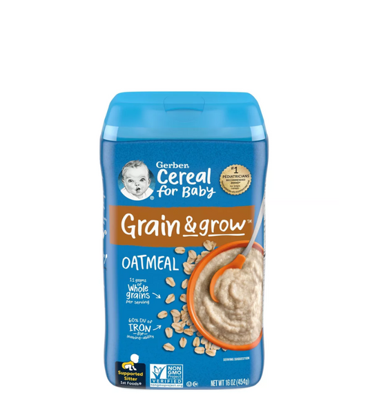 Gerber Cereal de avena de un solo grano para bebé - 454gr