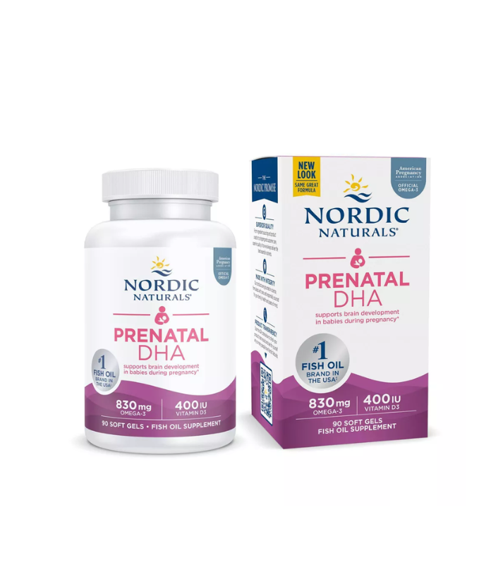 Nordic Naturals Multivitamínico Prenatal - Cápsulas blandas de DHA - 90 Unidades