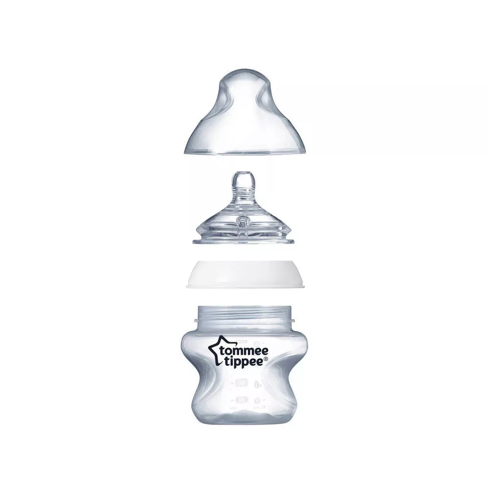 Biberón Tommee Tippee con pezón natural para recién nacido - 0-2 Months - Color Blanco - 5oz
