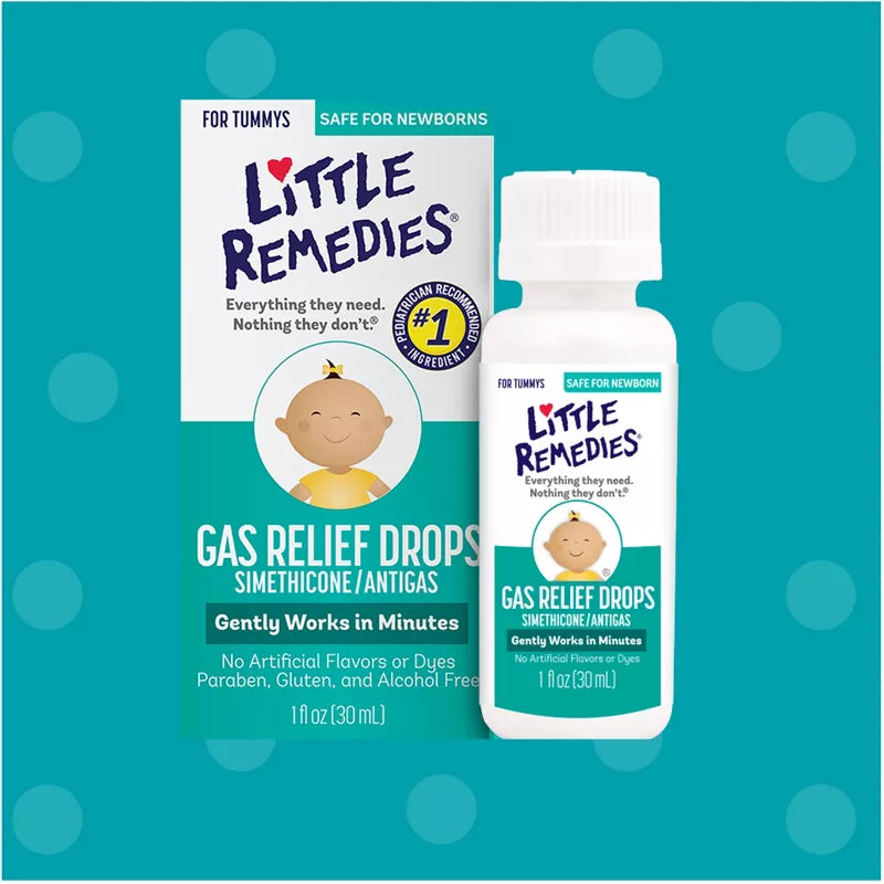 Little Remedies Gotas de alivio de gases para bebés - Baya natural - 1 fl oz