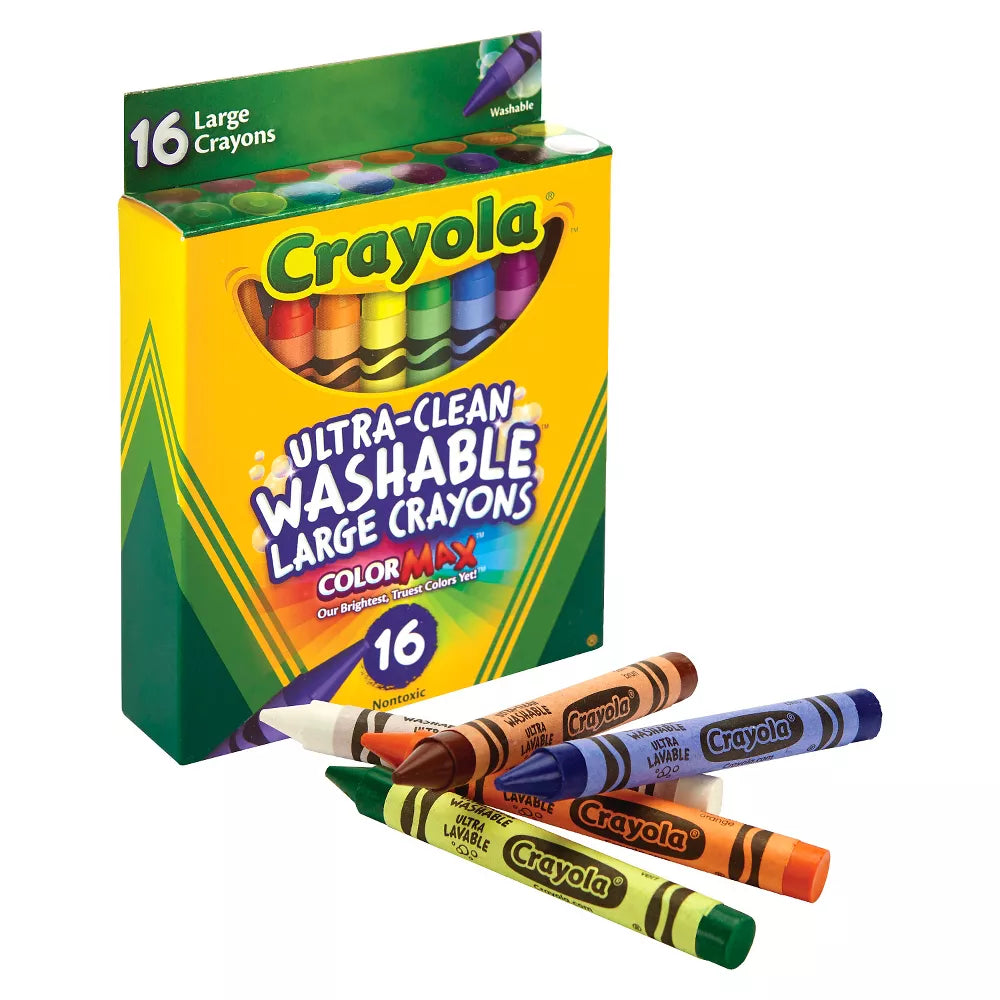 Crayola Crayones grandes lavables de 16 piezas