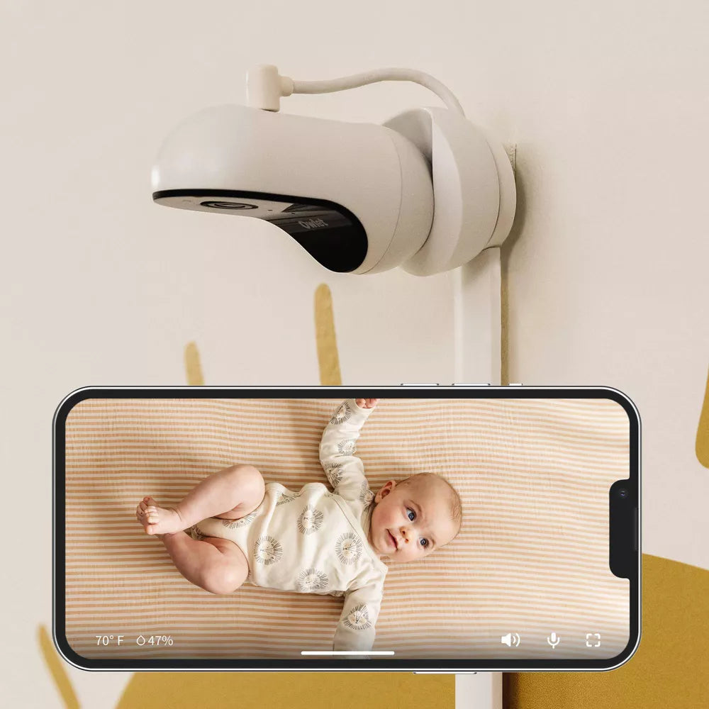 Owlet Cam 2 Smart Monitor para bebé - HD Cámara de Video, WiFi cifrado,  Visión de noche y temperatura, conversación de 2 vías