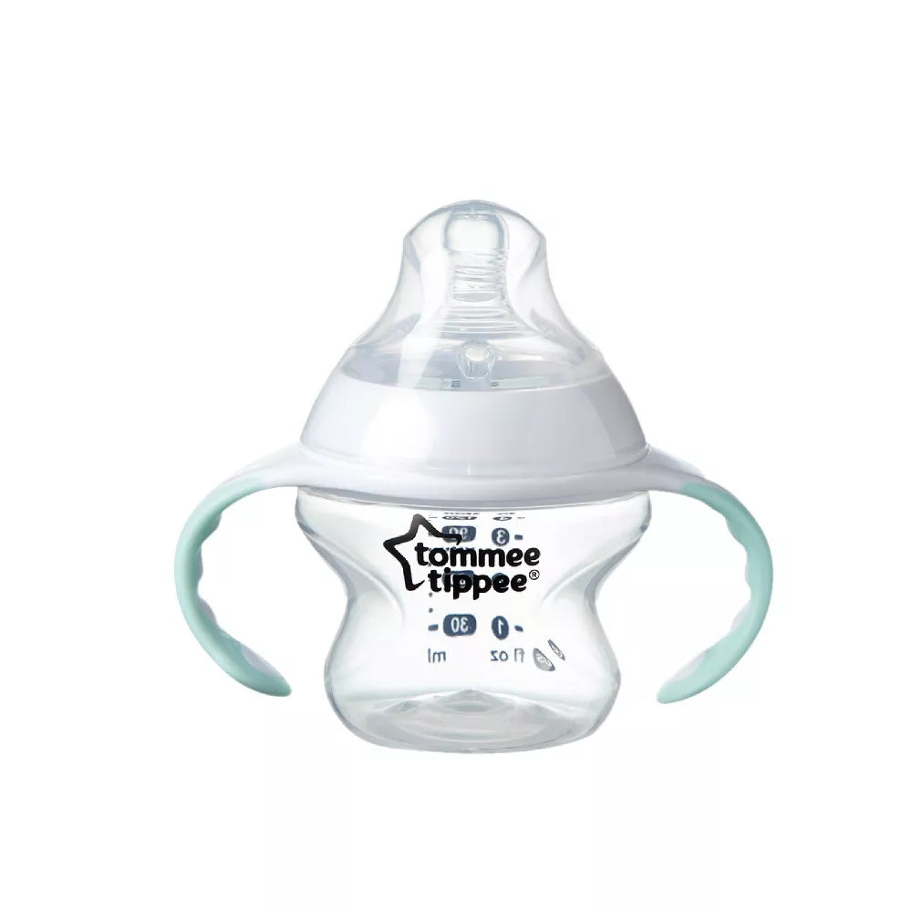  Tommee Tippee Advanced - Biberón anticólico para recién nacido,  5 onzas, pezón de flujo lento similar al pecho para un cierre natural,  varita anticólica de triple ventilación, paquete de 4 : Bebés