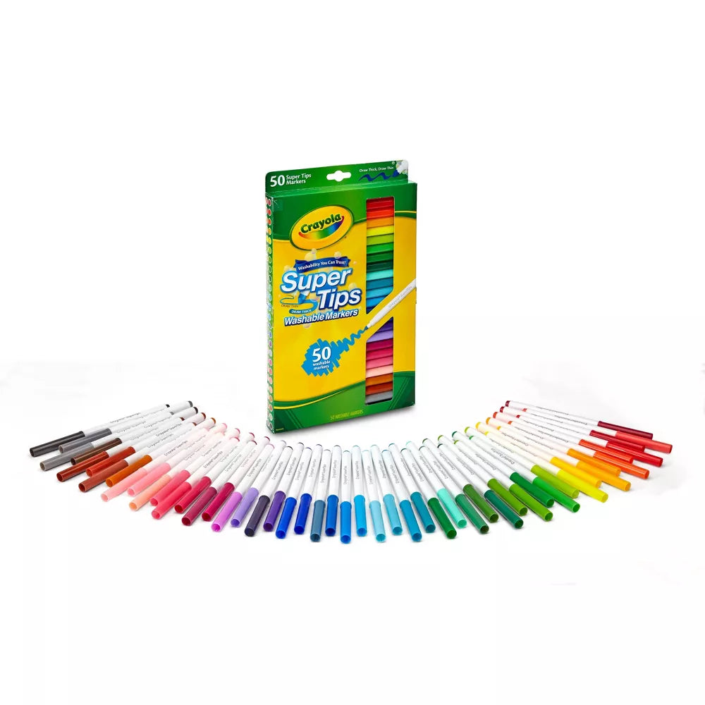 Crayolas Marcadores lavables con 50 piezas