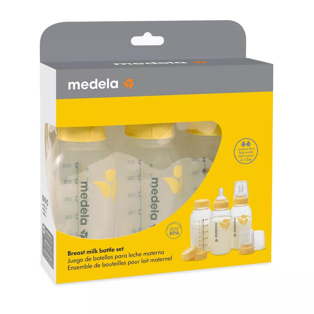 Biberón de leche materna Medela, Set de contenedores de recolección y almacenamiento -3pk/8oz