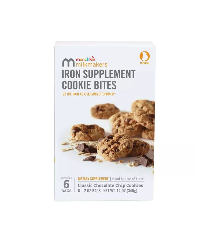 Munchkin Milkmakers Prenatal Iron Supplement Cookie Bites 6 piezas