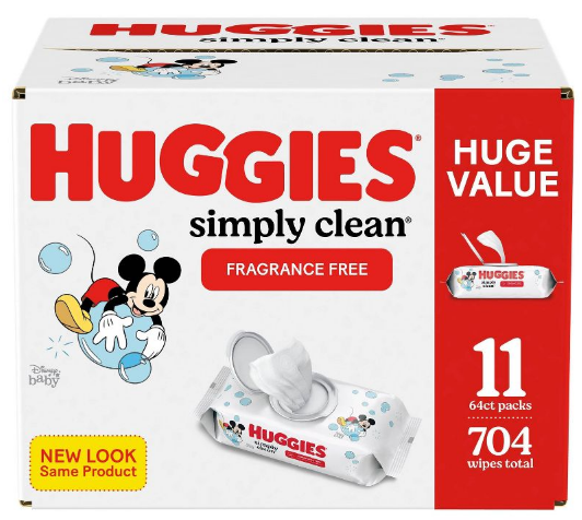 Wipes Huggies Simply Clean Toallitas para bebés sin fragancia 