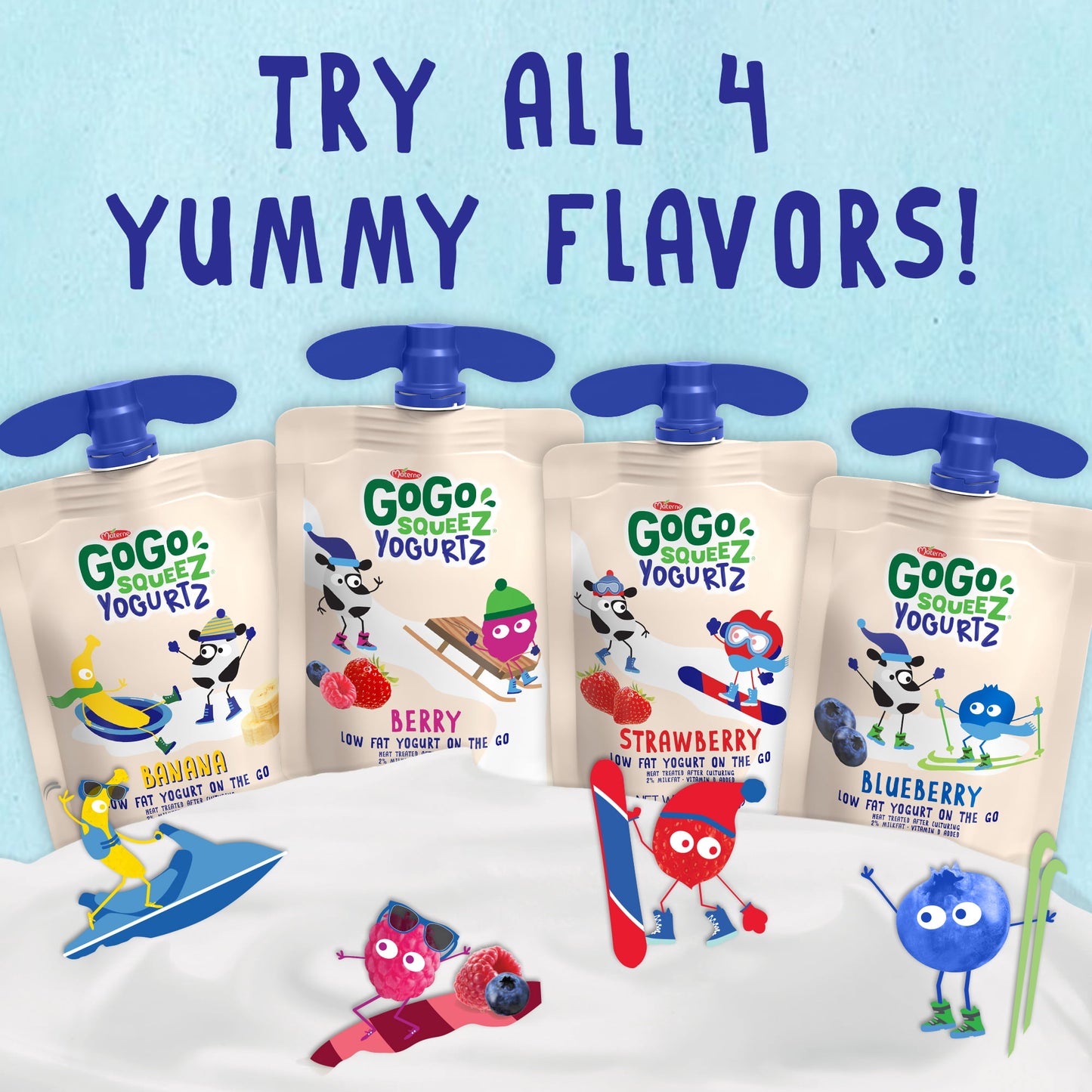 GoGo Squeez Yogurtz bolsa de aperitivos de yogur de fresa 10 pack