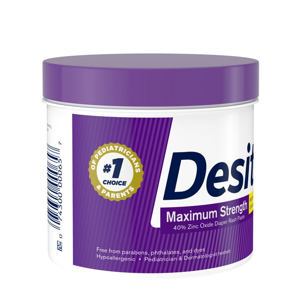 Crema Desitin Maximum Strength para la dermatitis del pañal con óxido de zinc 454gr