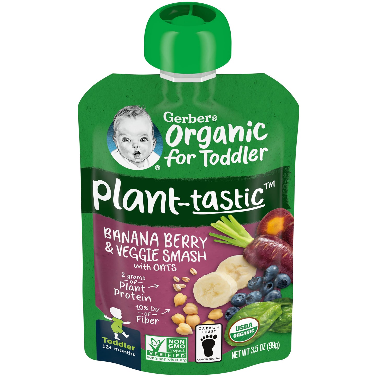 Gerber Plantastic Toddler - Bolsa de Alimento para bebé  3.5oz