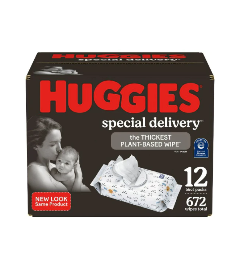 Wipes Huggies Special Delivery hipoalergénicas para bebés sin perfume 12 pack - 672 unidades