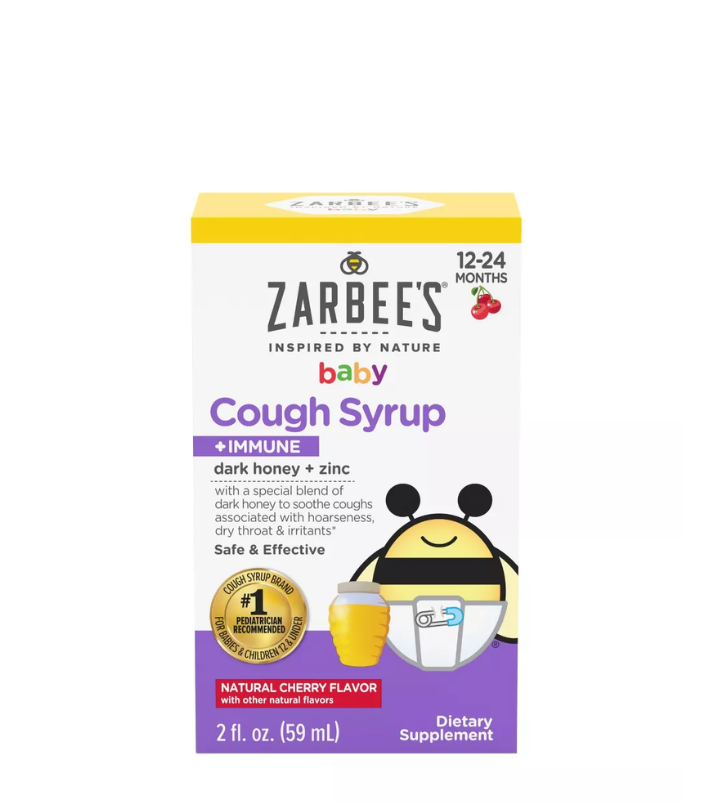 Zarbee's Naturals Baby Cough + Líquido inmune con miel - Sabor Cereza - 59 ml