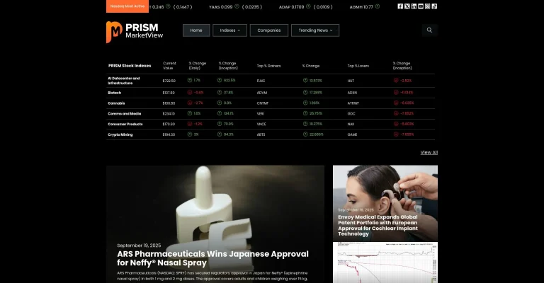 Stocks Prism Ai